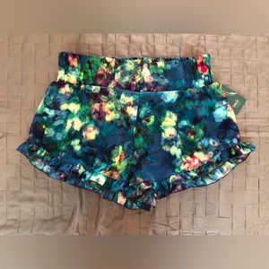 Smash + Tess Ruffle Bloomers Printed Shorts Blue